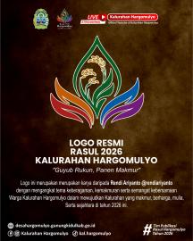 LOGO RESMI RASUL/BERSIH DESA KALURAHAN HARGOMULYO TAHUN 2026
